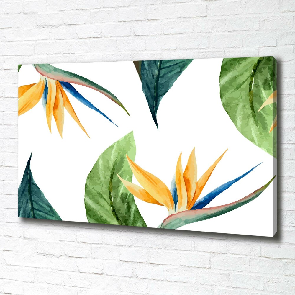 Tableau mural sur toile Les fleurs exotiques