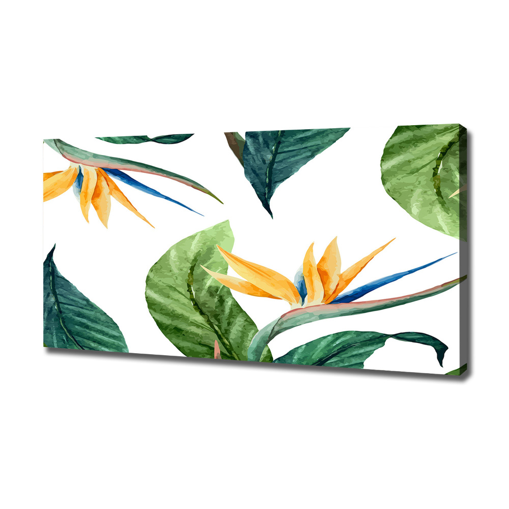 Tableau mural sur toile Les fleurs exotiques