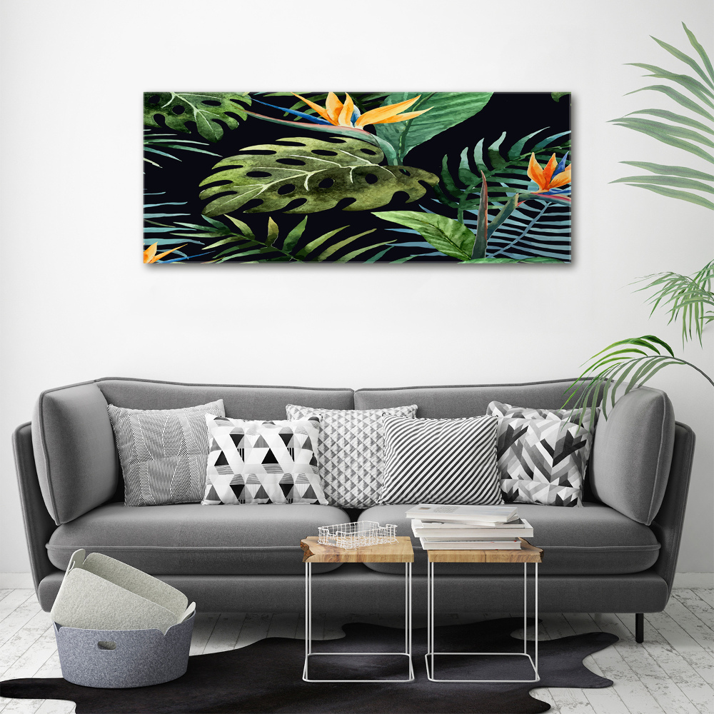 Tableau sur toile Fleurs tropicales