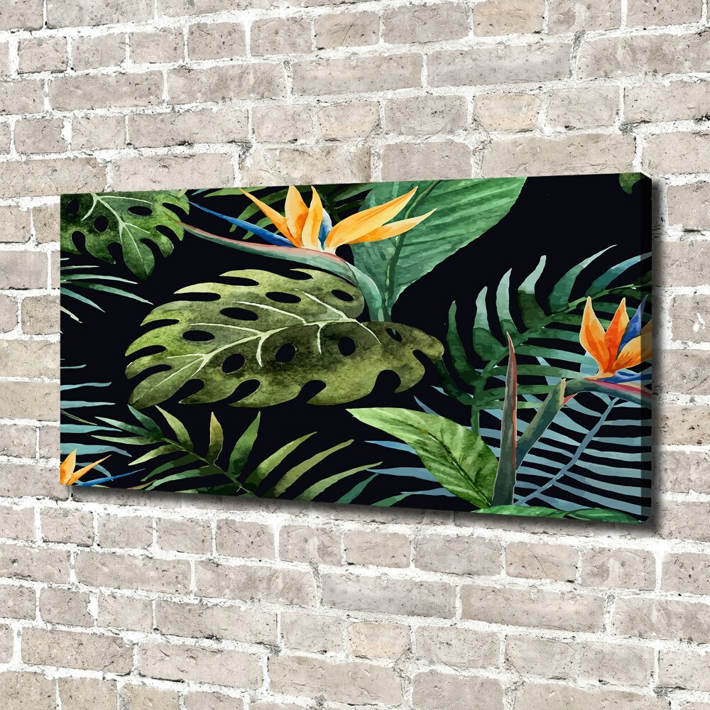 Tableau sur toile Fleurs tropicales