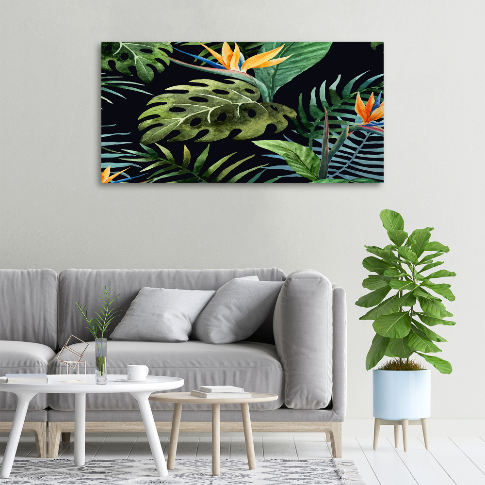 Tableau sur toile Fleurs tropicales