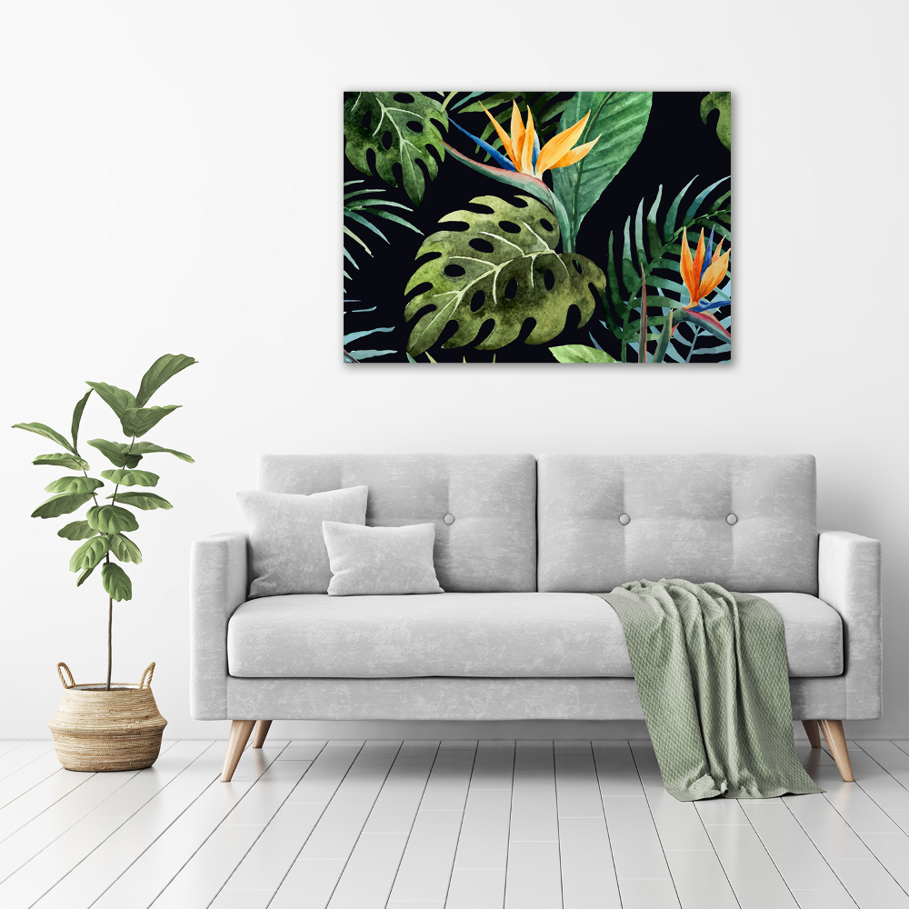 Tableau sur toile Fleurs tropicales