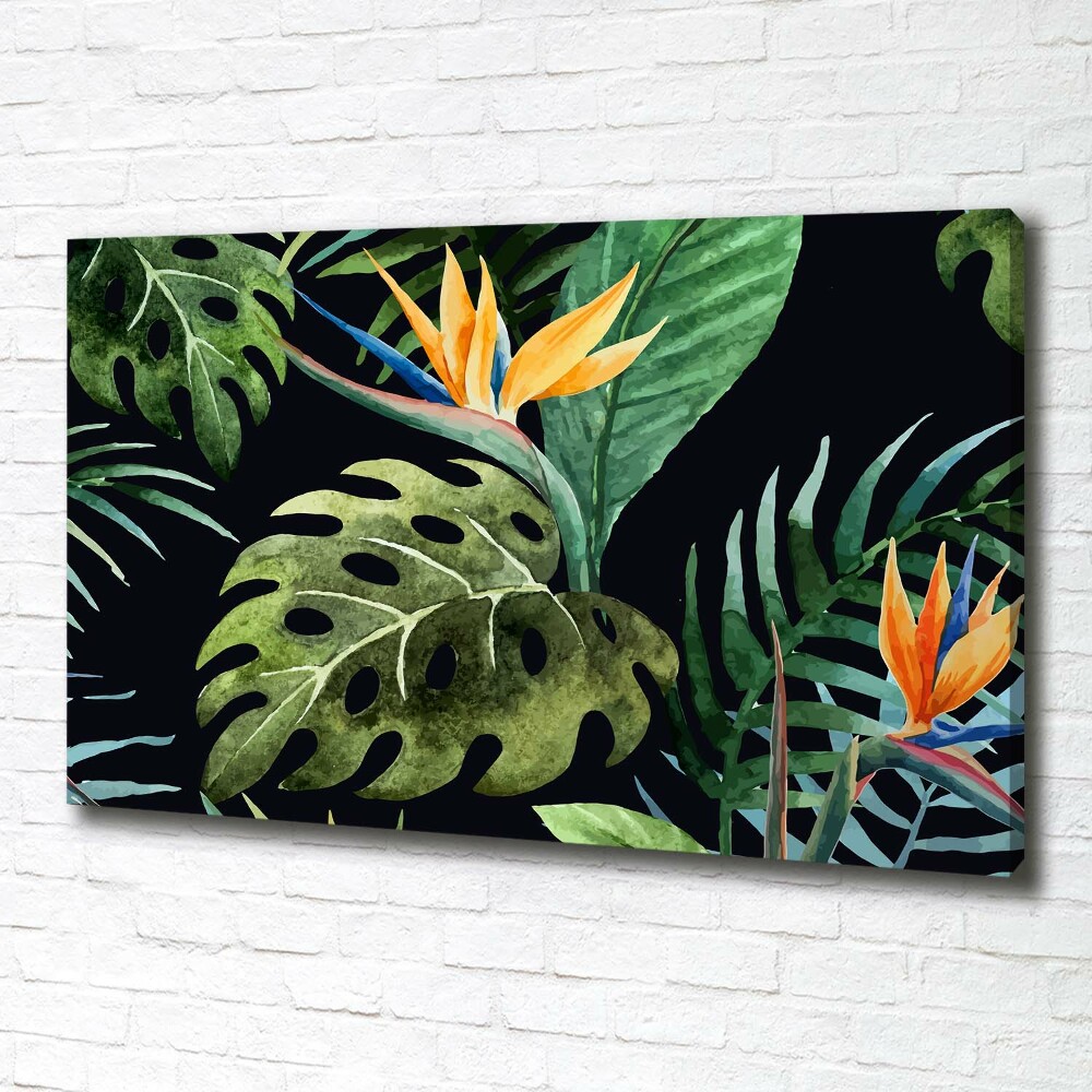 Tableau sur toile Fleurs tropicales