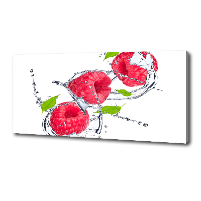 Tableau imprimé sur toile Framboise et eau