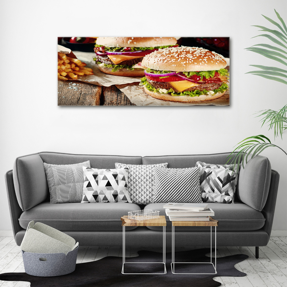 Tableau toile imprimée Hamburger