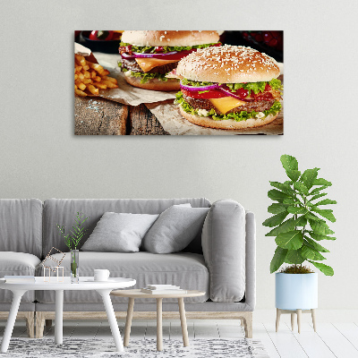 Tableau toile imprimée Hamburger