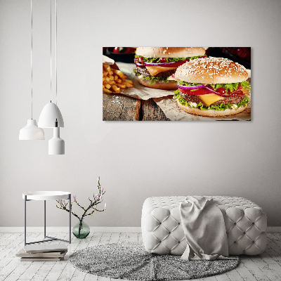 Tableau toile imprimée Hamburger