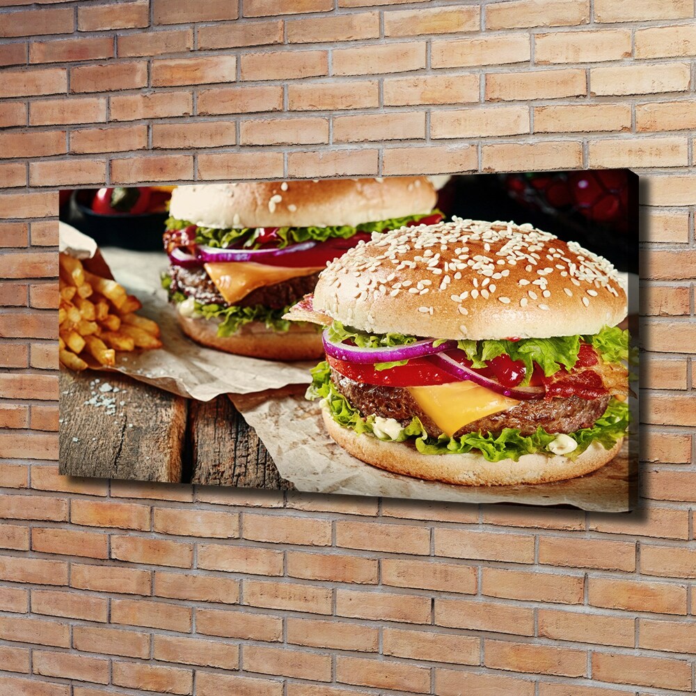 Tableau toile imprimée Hamburger