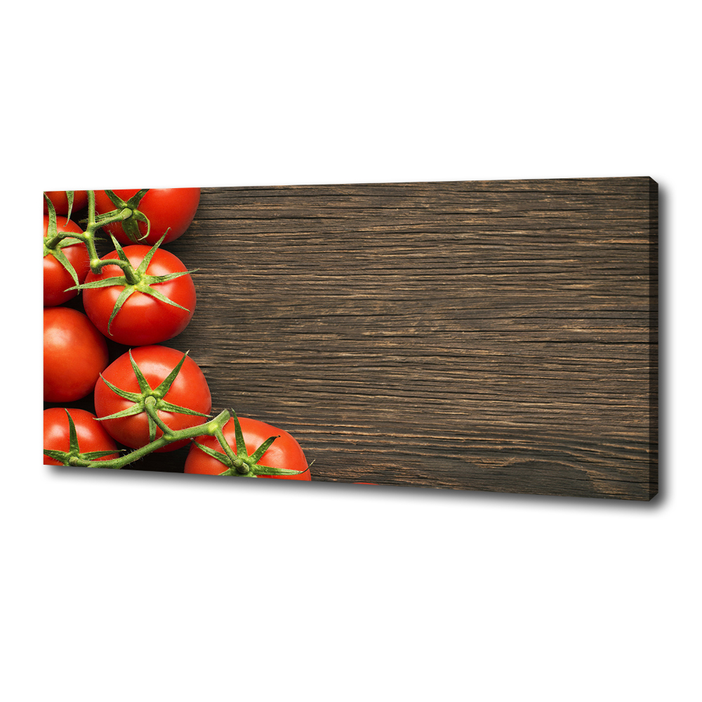 Tableau mural sur toile Tomates sur bois