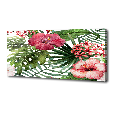 Tableau toile imprimée Fleurs tropicales