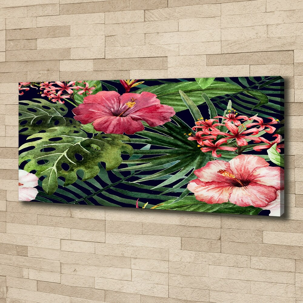 Tableau imprimé sur toile Fleurs tropicales