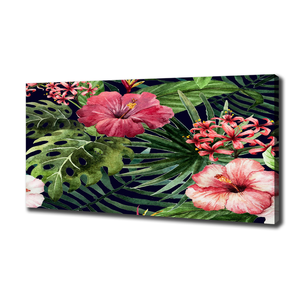 Tableau imprimé sur toile Fleurs tropicales