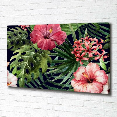 Tableau imprimé sur toile Fleurs tropicales