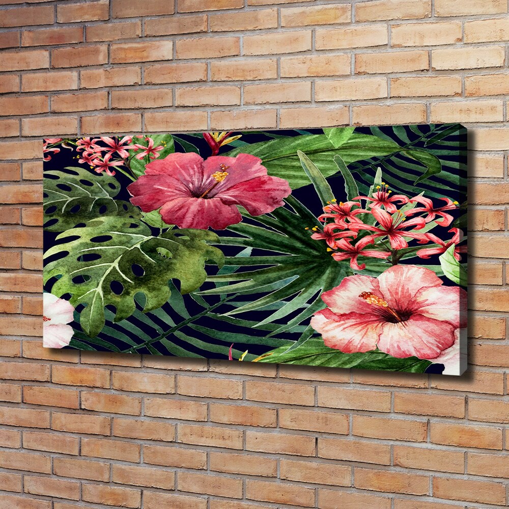 Tableau imprimé sur toile Fleurs tropicales