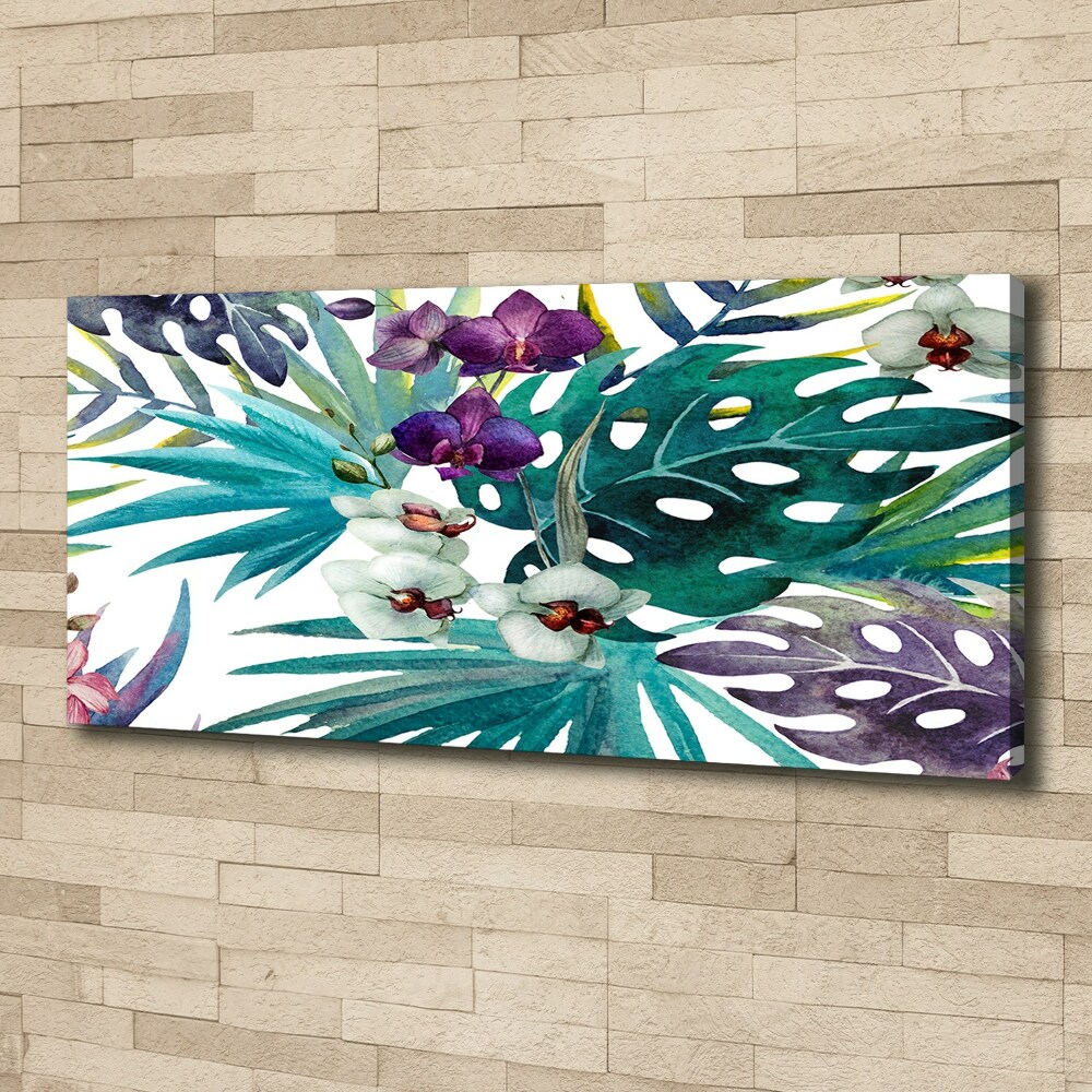 Tableau sur toile Les fleurs exotiques