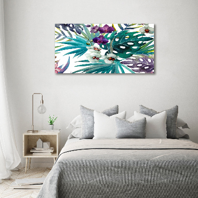 Tableau sur toile Les fleurs exotiques