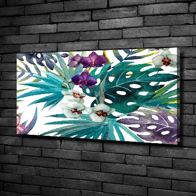 Tableau sur toile Les fleurs exotiques