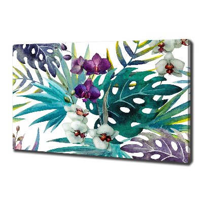 Tableau sur toile Les fleurs exotiques