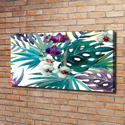 Tableau sur toile Les fleurs exotiques