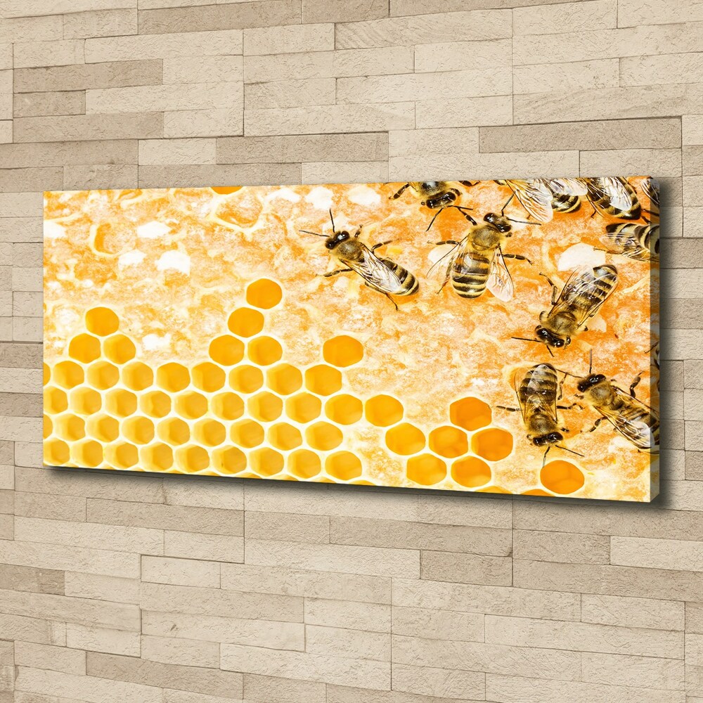 Tableau sur toile Abeilles travailleuses