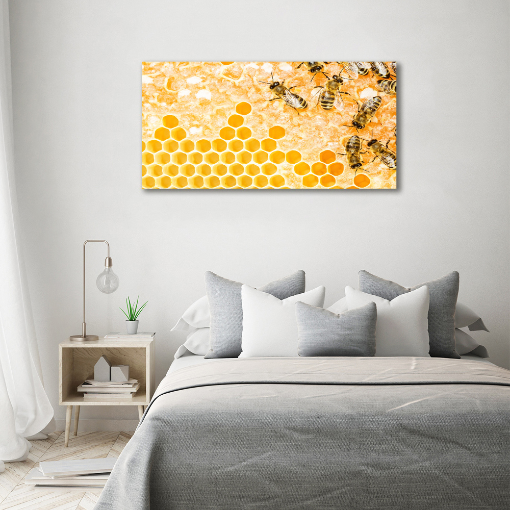 Tableau sur toile Abeilles travailleuses