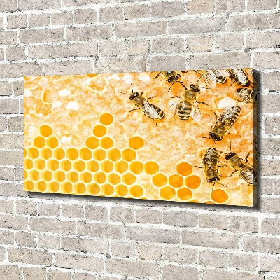 Tableau sur toile Abeilles travailleuses