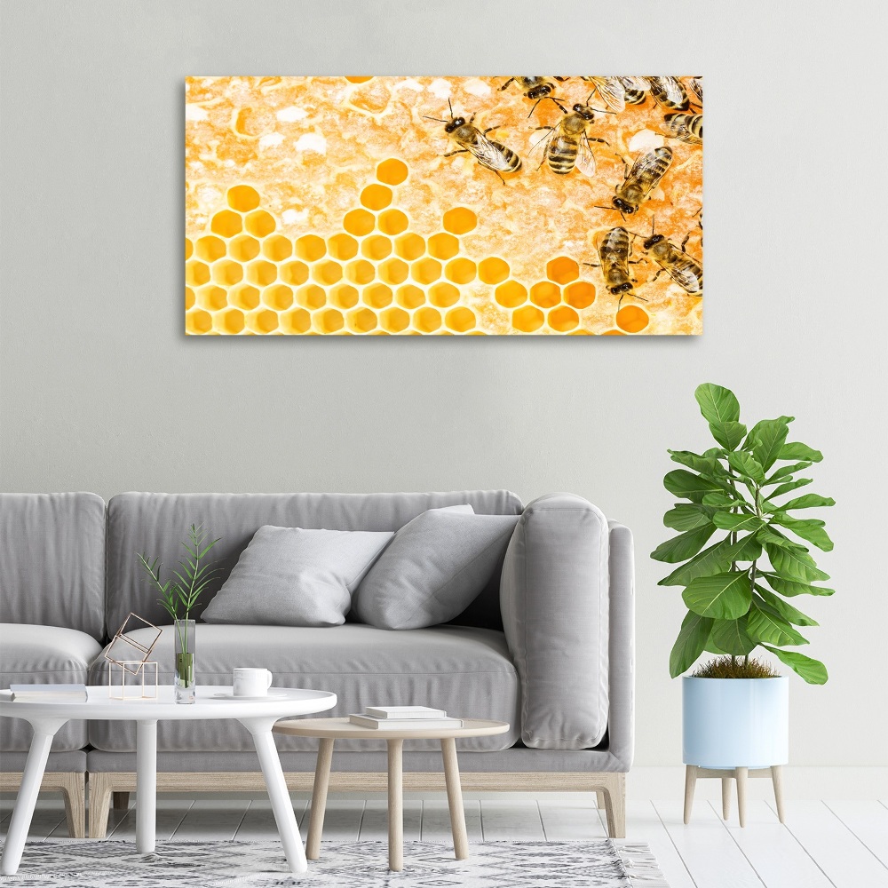 Tableau sur toile Abeilles travailleuses