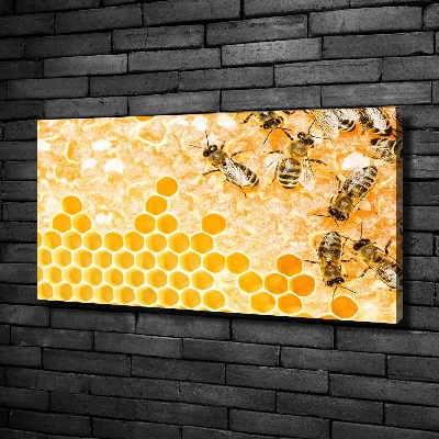 Tableau sur toile Abeilles travailleuses