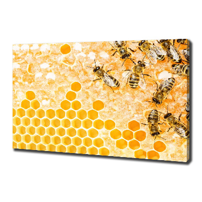 Tableau sur toile Abeilles travailleuses