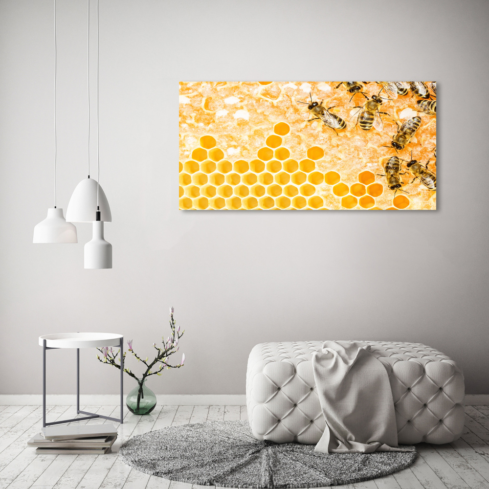 Tableau sur toile Abeilles travailleuses