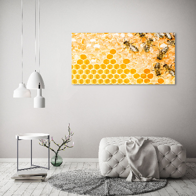 Tableau sur toile Abeilles travailleuses