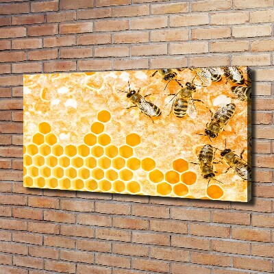 Tableau sur toile Abeilles travailleuses