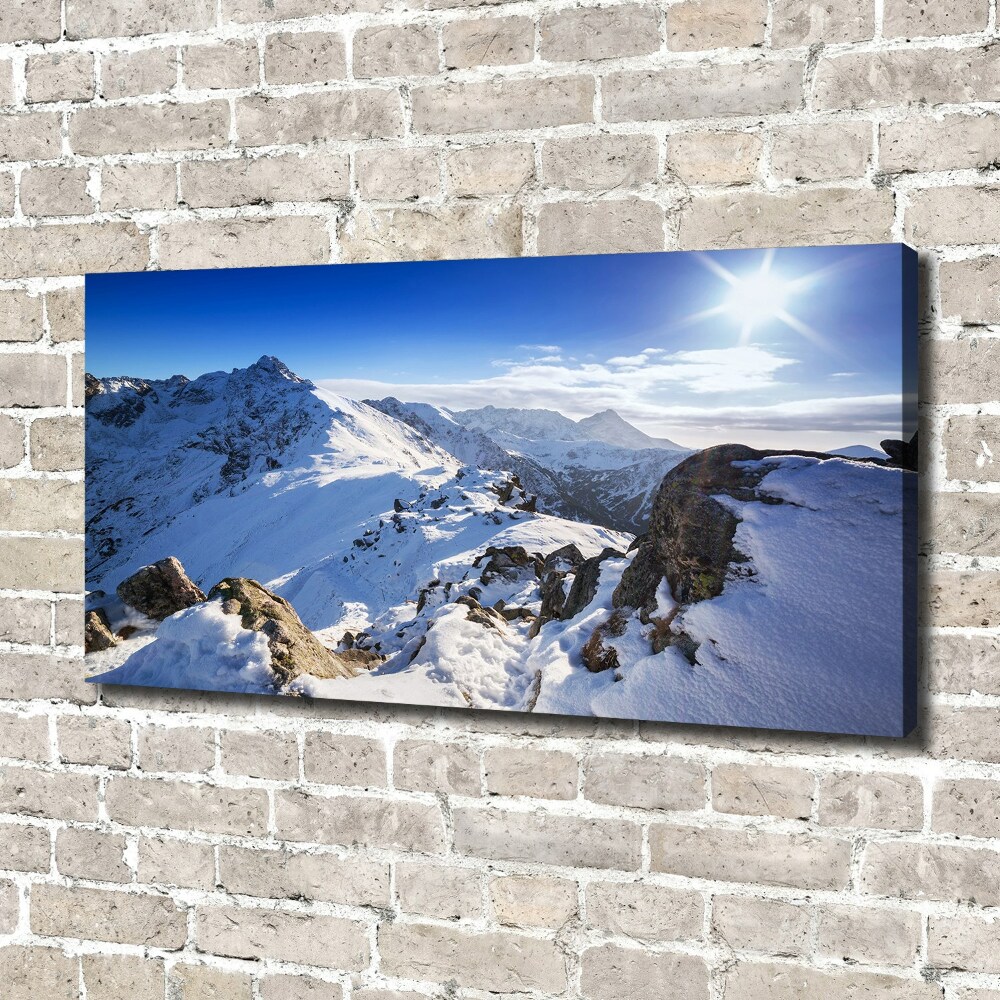 Tableau toile imprimée Pic des Tatras