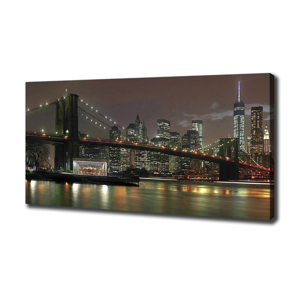 Tableau photo sur toile New York la nuit