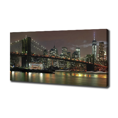 Tableau photo sur toile New York la nuit