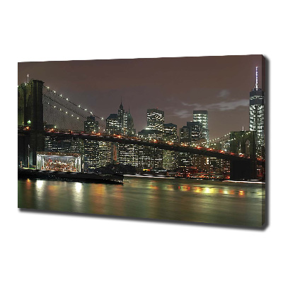 Tableau photo sur toile New York la nuit