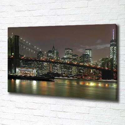 Tableau photo sur toile New York la nuit