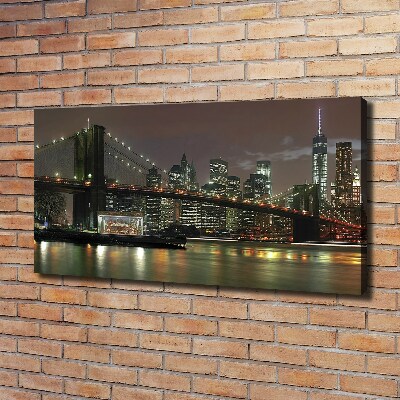 Tableau photo sur toile New York la nuit