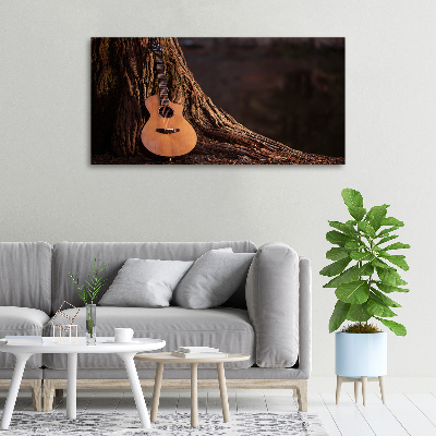 Tableau toile imprimée Guitare acoustique