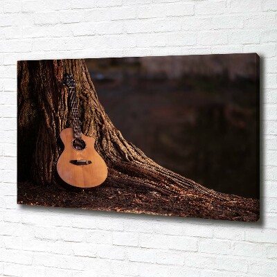 Tableau toile imprimée Guitare acoustique