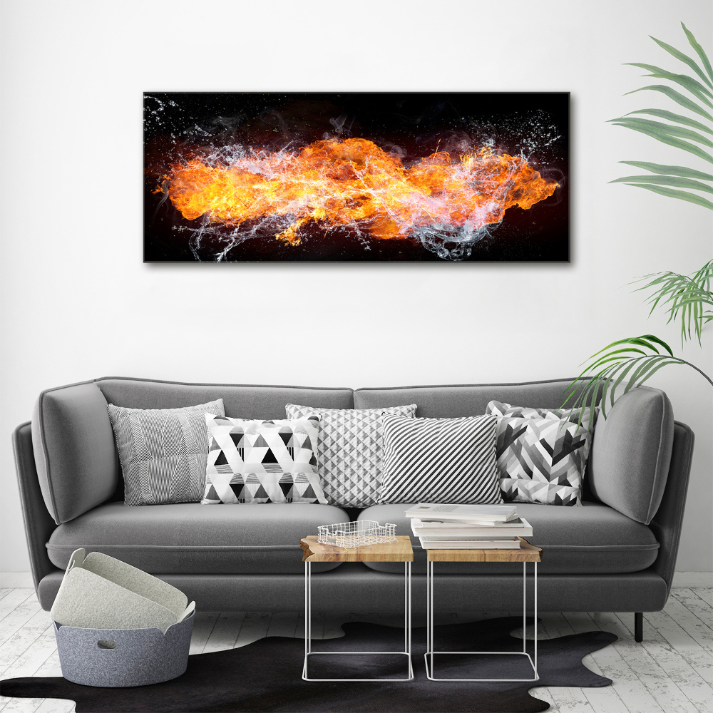 Tableau photo sur toile Feu et eau