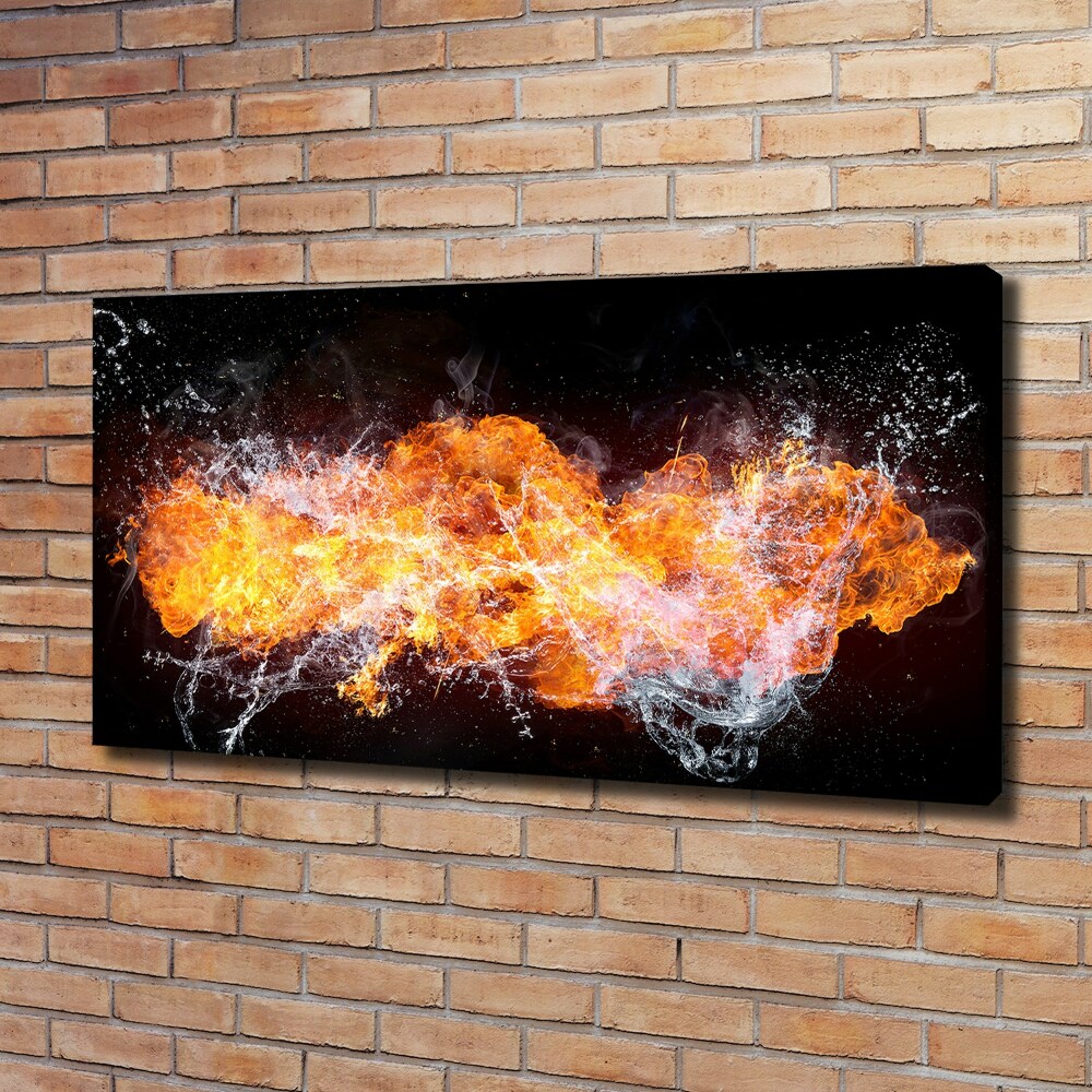 Tableau photo sur toile Feu et eau