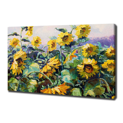 Tableau imprimé sur toile Tournesols