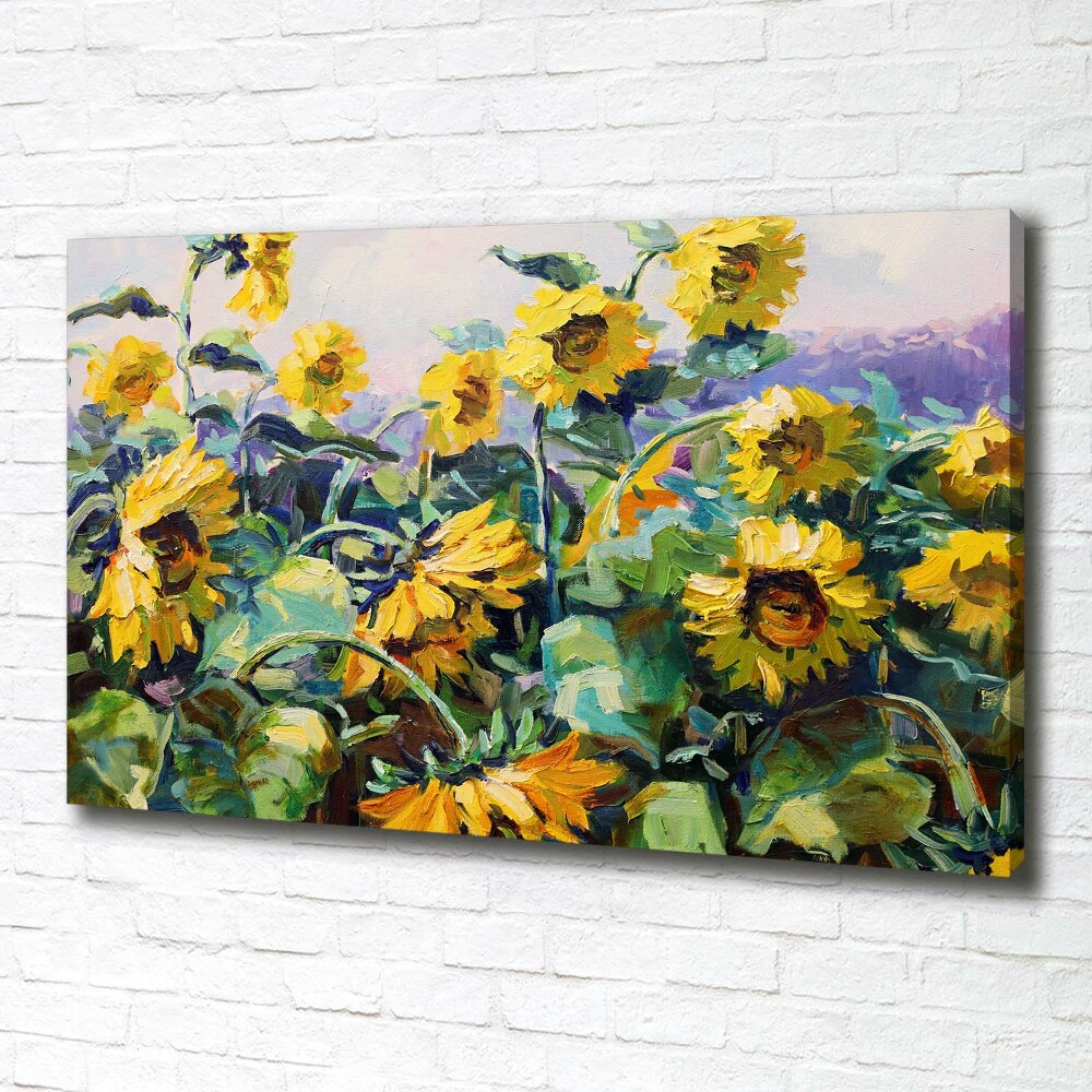 Tableau imprimé sur toile Tournesols