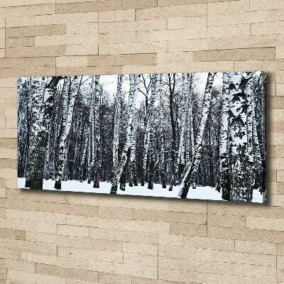 Tableau mural sur toile Bouleaux en hiver