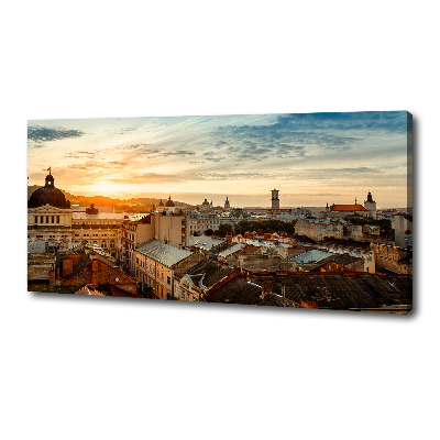 Tableau mural sur toile Lever de soleil à Lviv