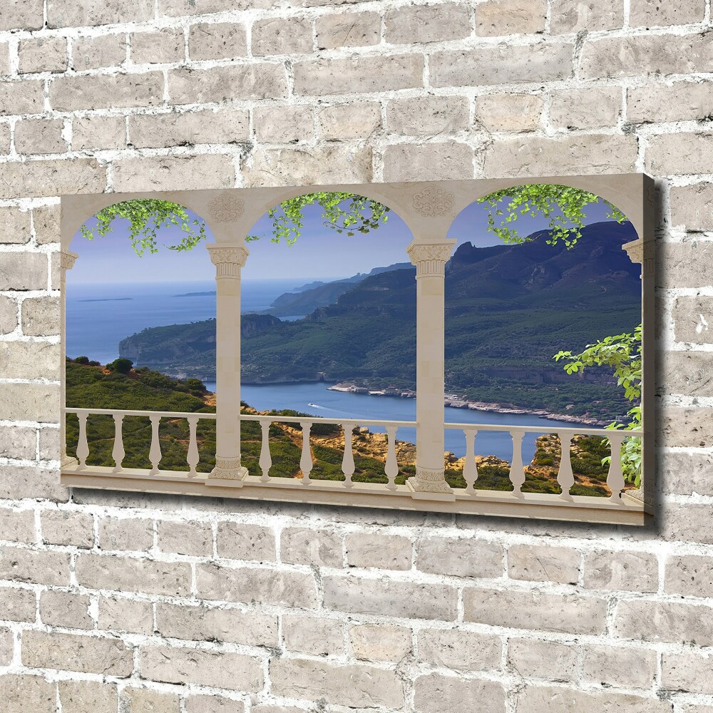 Tableau toile imprimée Vue de la baie