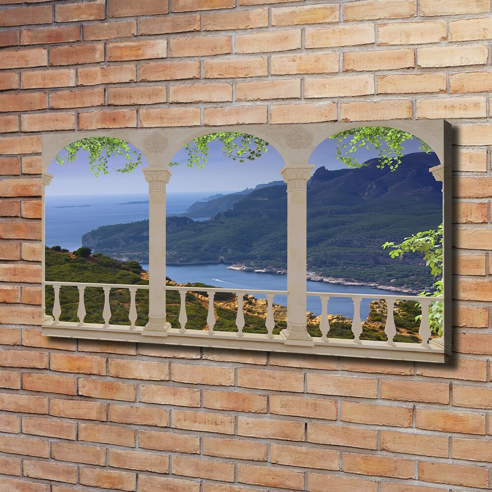 Tableau toile imprimée Vue de la baie