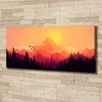 Tableau sur toile Paysage de montagne