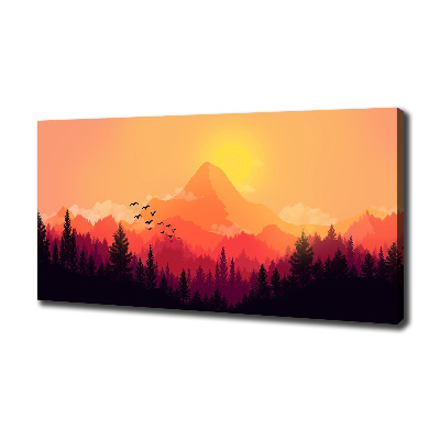 Tableau sur toile Paysage de montagne